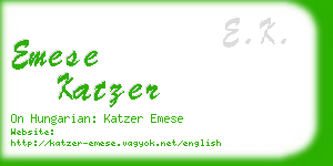 emese katzer business card